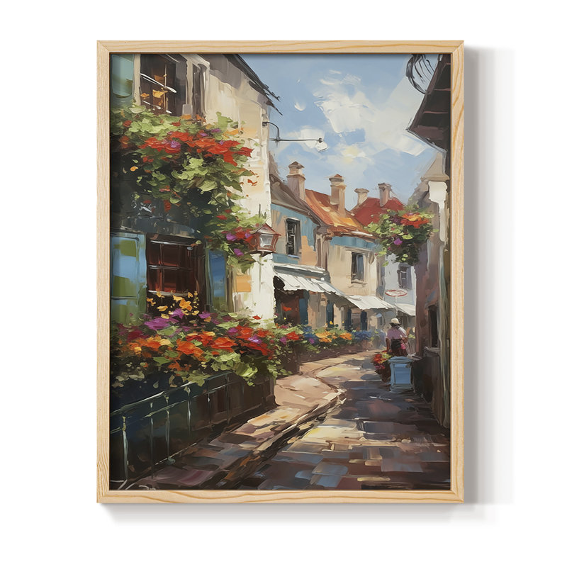 LANDSCAPES Series CCLV III, reproduction encadrée - bois massif, H 11 po x l 9 po, Naturel
