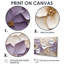 Violet et blanc, minimalisme, violettes - Violettes, impression sur toile-97047658-119772011-97047655