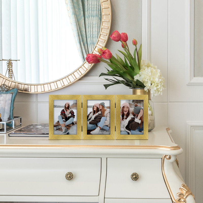 Latanga Picture Frame, Gold, 4" x 6"