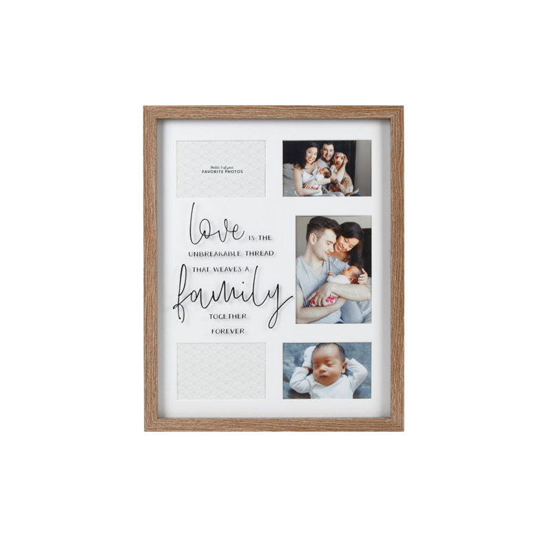Myalise 5 Opening Brown Collage Picture Frame