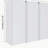 12" Bathroom Side Cabinet, 3-Soft Close Doors, Float Mounting Design, 12*3-2051014846