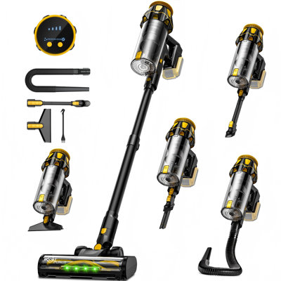 SUXIANGVAC Cordless Vacuum Cleaner for DeWalt 20V Battery, 45KPA /400W Self-Standing Stick Vacuum Cleaners for Floors (Battery Not Included)