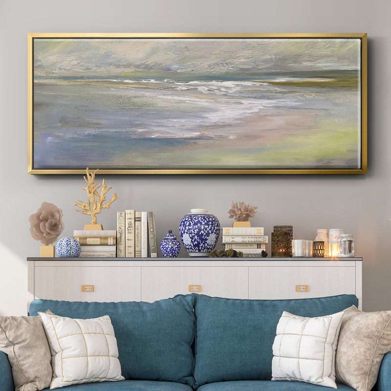 Beach Light II- Framed Canvas, 24" H x 60" W