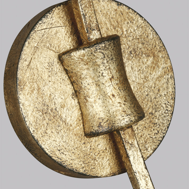 Applique murale à 1 lumière à intensité variable Micaylah par Chapman & Myers, Or antique