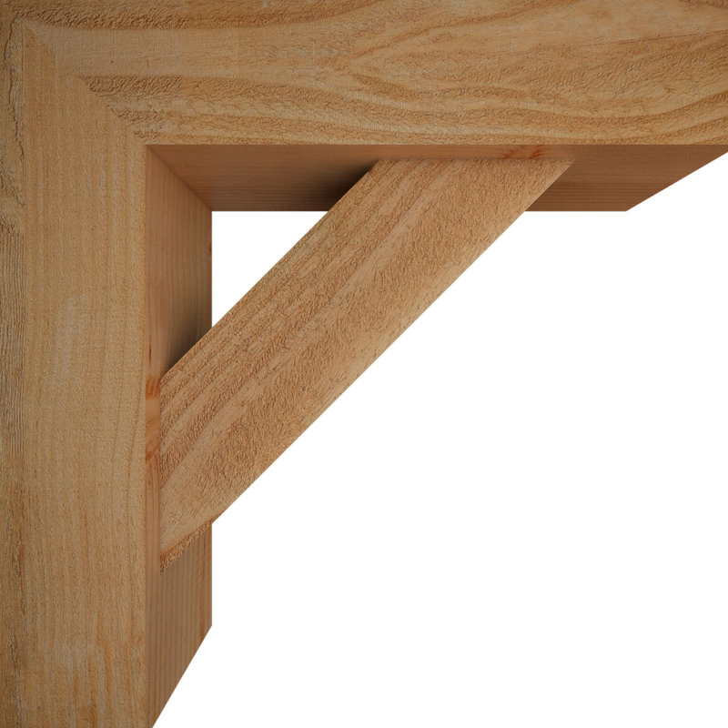Support de bloc traditionnel avec entretoise décalée, 20 po x 20 po, Sapin Douglas de l 6 po (scié brut)