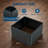 Square Metal Planter Box, Open Base Design