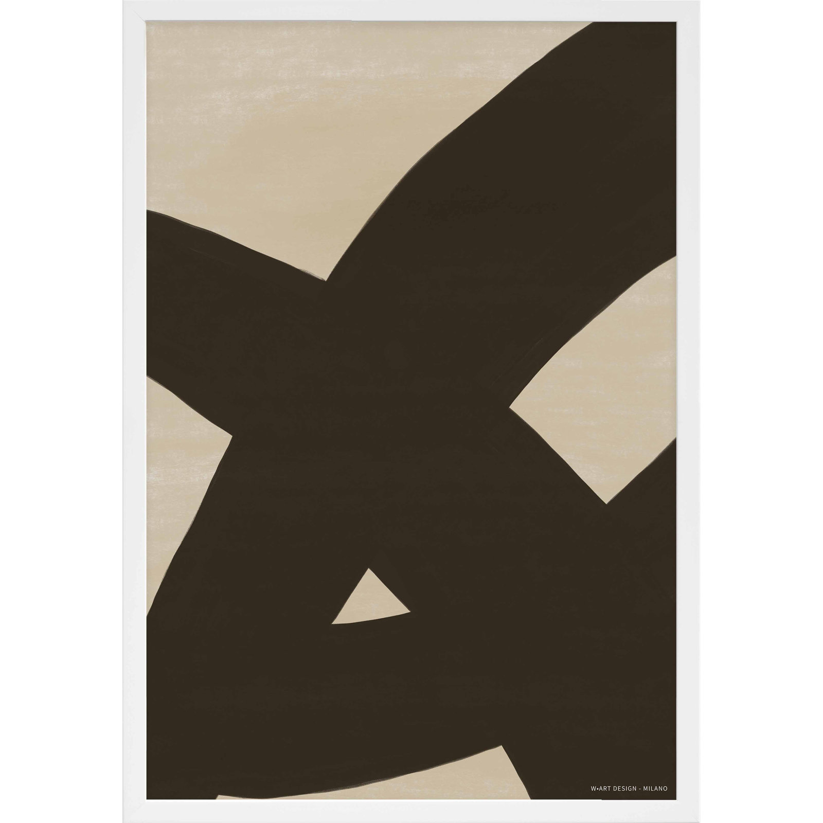 Form & Fusion 2 by Romina Gadler, 38" H x 26.5" W x 1.25" D, White Framed Paper