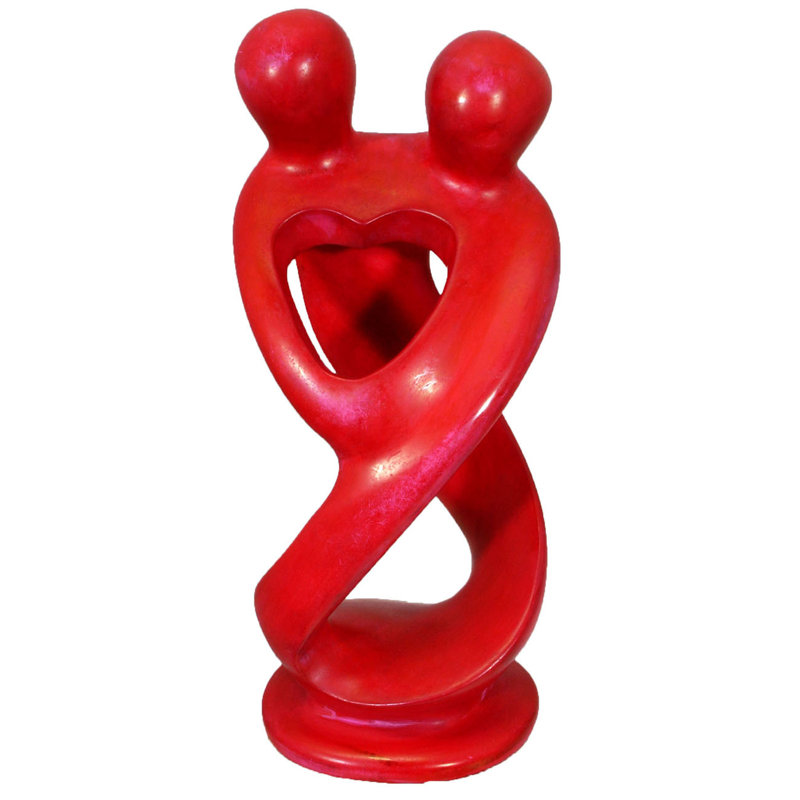 Text & Numbers Figurines & Sculptures, Red, 8" H x 4" W X 2.5" D