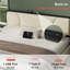 Lit plateforme capitonné en velours Dorrough-1308040333-1298385655