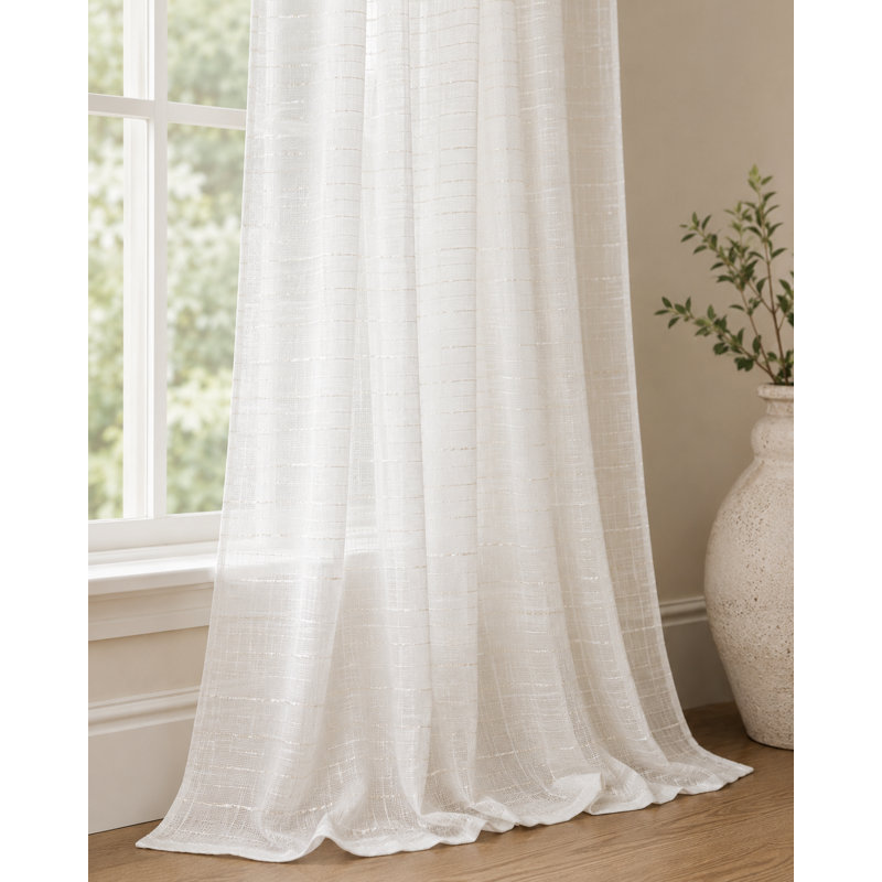 Kairon Semi Sheer Curtain Single Panel, 54" x 84"