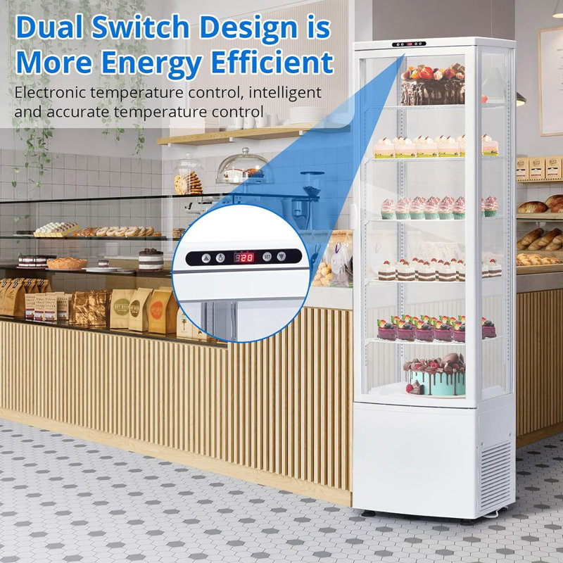 Euker 10.9 Cubic Feet Refrigerated Display Case - 22.8''