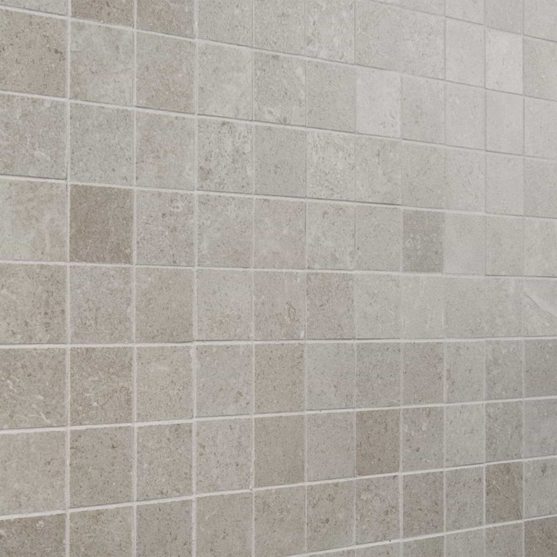 New Rock 2X2 Matte Porcelain Mosaic, Tortora Beige