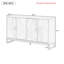 Armoire de rangement 58,2 po Water Wave