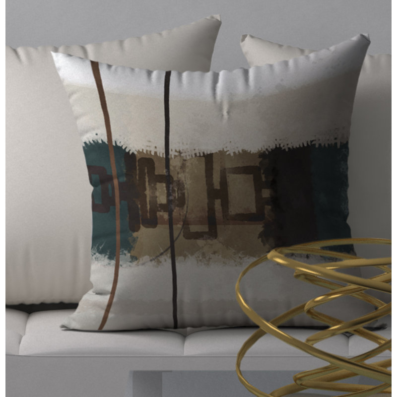 Housse et insert de coussin carré Debonair, H 20 po x l 20 po