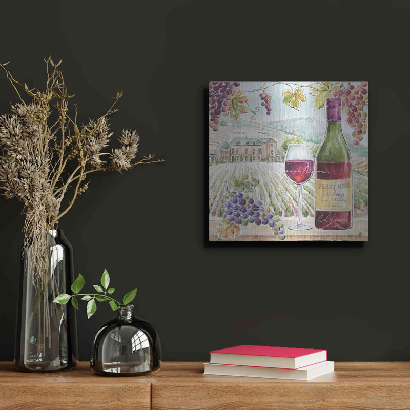 «Wine Country IV» par Daphne Brissonnet, H 12 po x l 12 po