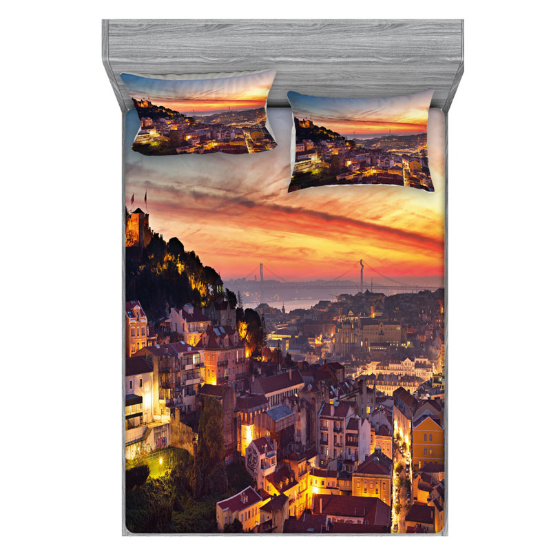 Microfiber Sheet Set, Full Sheet Set with Fitted Sheet