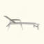 Chaise longue d'extérieur en aluminium antirouille, élégante et confortable pour la détente, 2 pièces