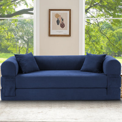 Boneless Sofa-in-a-Box, Convertible Sleeper Sofa Bed, Memory Foam 3-Seater Couch,No Installation & Easy to Transport, Deep Seat Modern Sofa with Corduroy Fabric, Couch for Living Room, Bedroom, Apartment, Home Office,