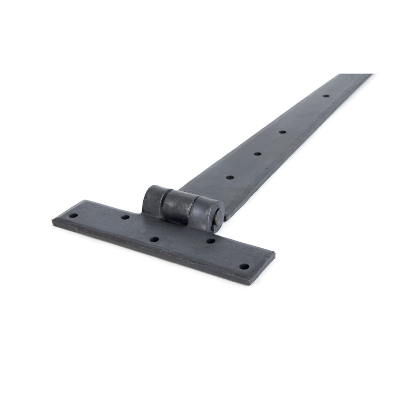 13cm H x 38.1cm W Surface Mount Pair Door Hinges, Pewter Patina