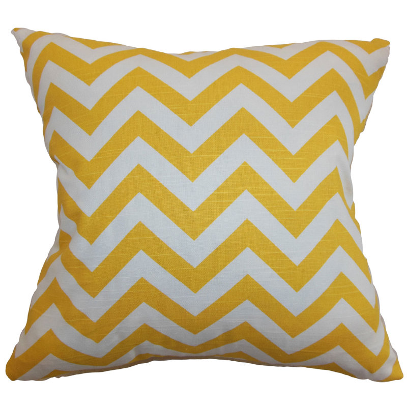  Cotton Throw Pillow, 18" H x 18" W, Polyester