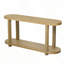 Table d'entrée moderne minimaliste en placage de frêne avec bureau ovale pour vestibule, couloir, salon et bureau-804085655