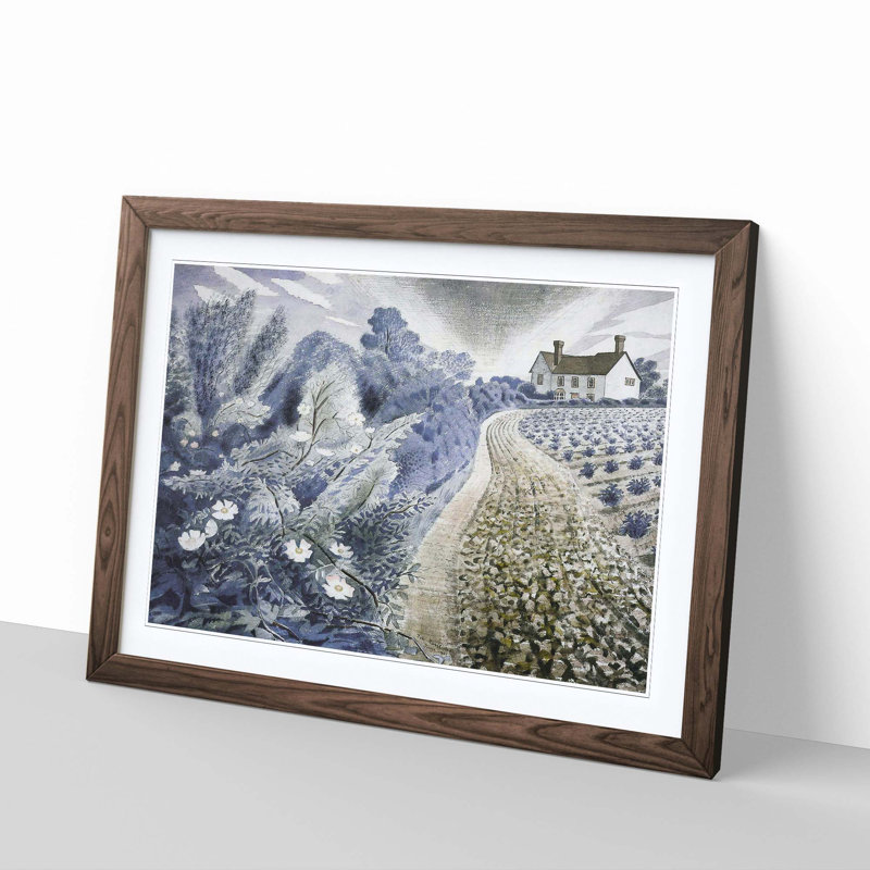 Single Picture Frame Painting, Walnut