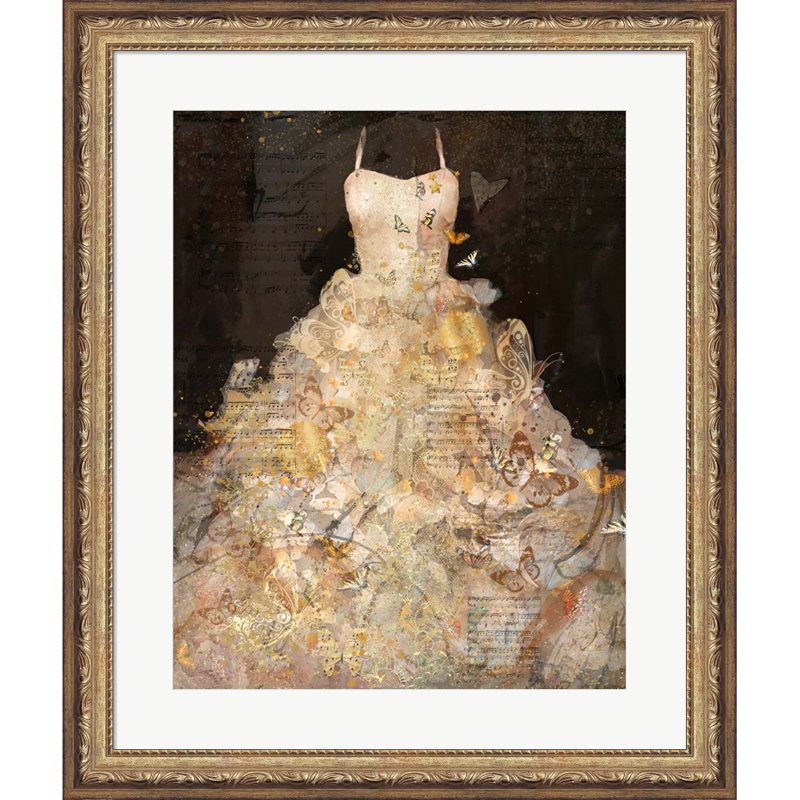 «Butterfly Dress» par Marta Wiley, art mural encadré