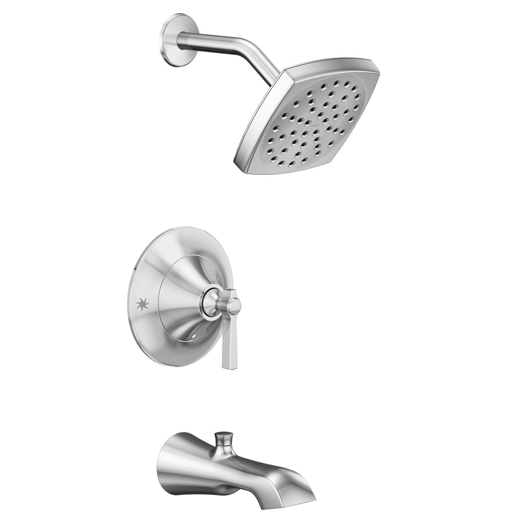 Flara Pressure-Balanced Tub and Faucet Shower with Posi-Temp Moen 