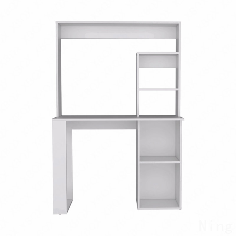 Bureau avec huche et tablettes