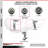 4-Piece Thermoplastic Rubber Caster Set