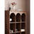 Retro-style open bookcase