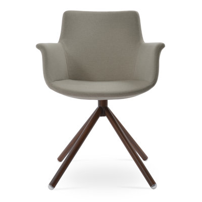 Chaise pivotante en laine Bottega