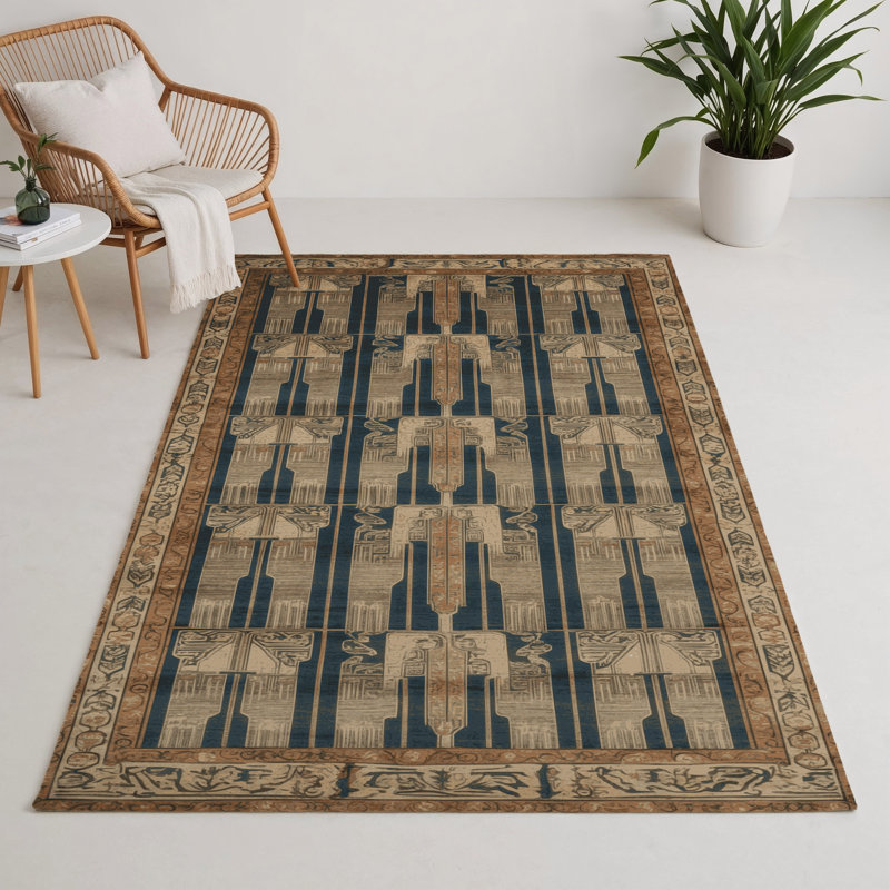 Tapis intérieur et extérieur ArtDeco, Rectangulaire 3 pi x 5 pi