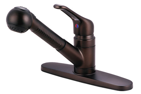 Single Handle Centerset Kitchen Faucet, Oil Rubbed Bronze