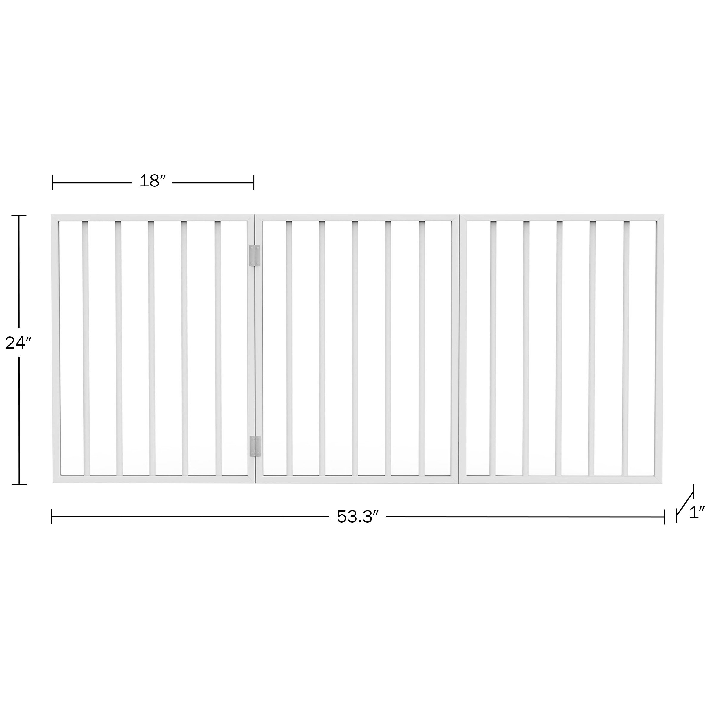 Archie & Oscar™ PETMAKER Ollis 3-Panel Foldable Pet Gate - Indoor ...