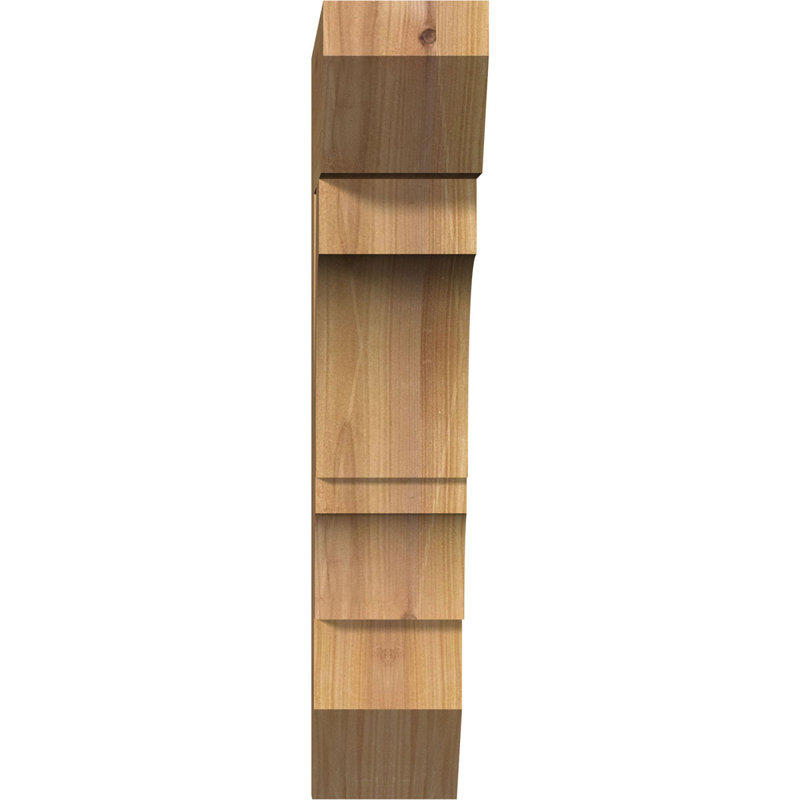 Support latté l 3 3 po x P 14 po x H 18 po, cèdre rouge de l'Ouest, H 18 po x l 3,5 po x P 14 po, Western Red Cedar, Lisse