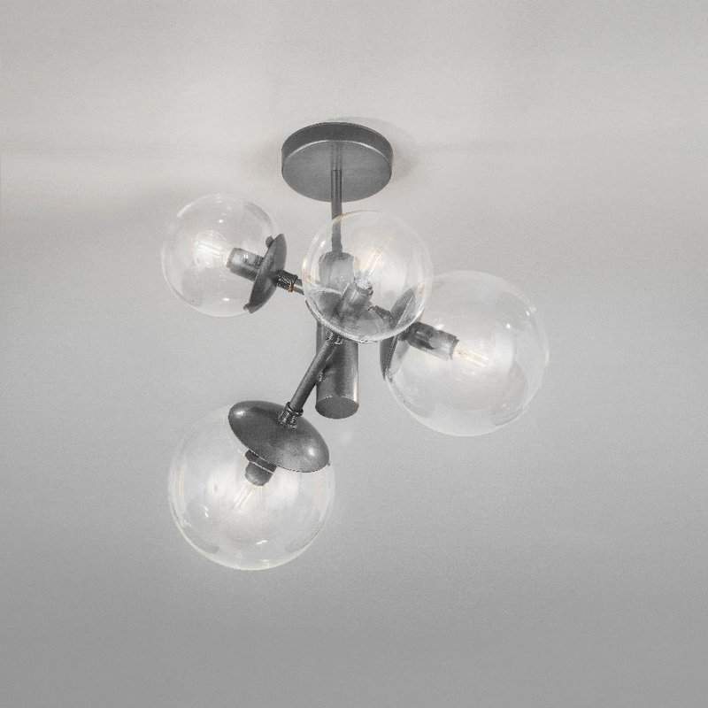 Global 4 - Light Flush Mount, Black