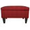 Repose-pieds de rangement rectangulaire en velours de 22 po de large Zaylee
