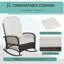 Chaise berçante en osier pour l'extérieur Outsunny-741838143
