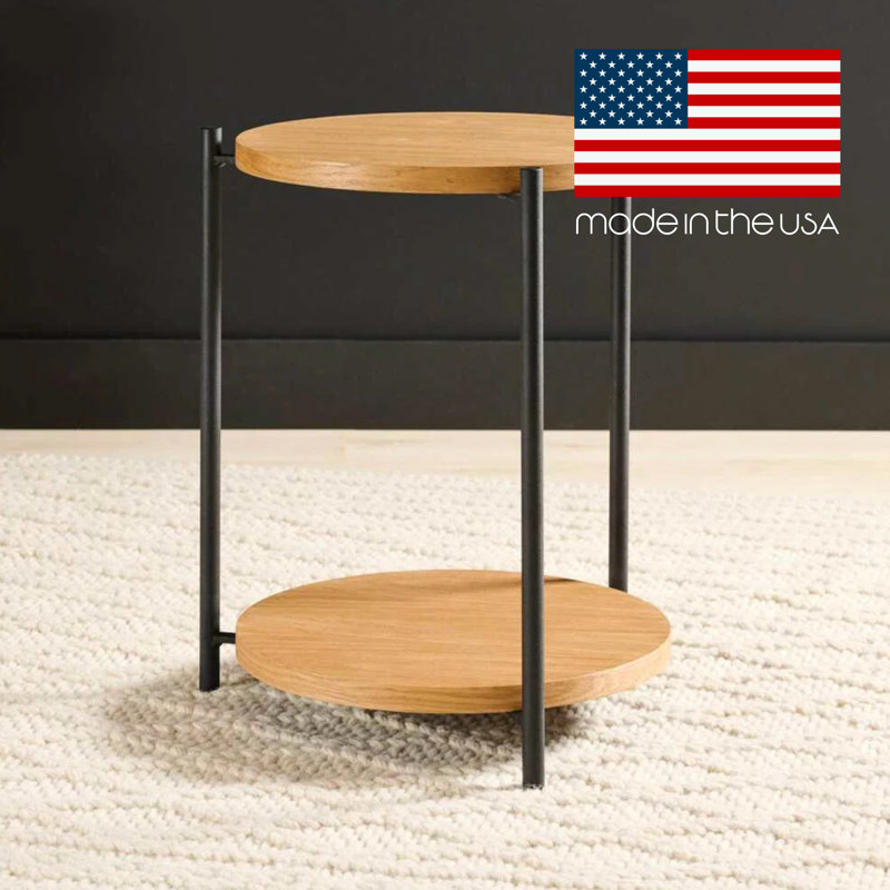 End Table, Natural Oak