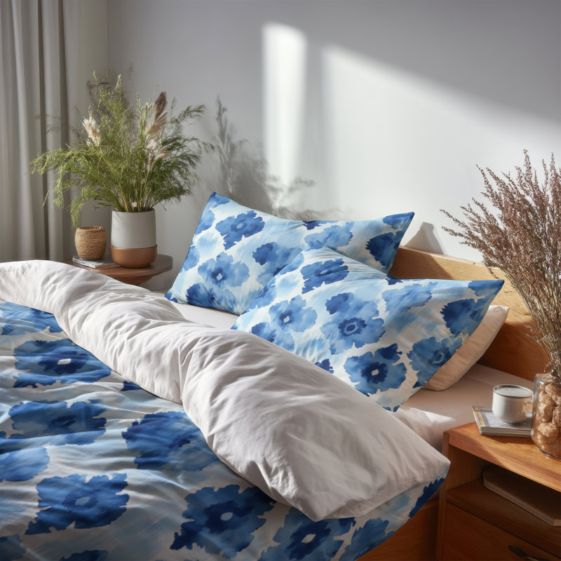 Ensemble de literie 6 pièces Coastal Ikat, Queen Comforter + 3 Additional Pieces