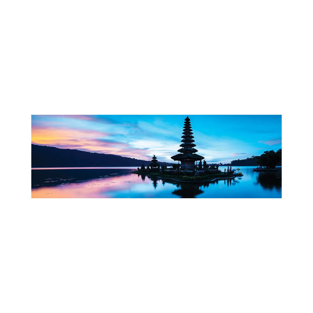 Pura Ulun Danu Beratan Temple, Bedugal, Bali, Indonesia - Wrapped Canvas Panoramic Print