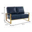 Causeuse moderne en simili cuir Gratiano-1507704321