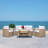 Curstin 5 - Person Wicker Patio Dining Set with Rectangular Table , Cushions Included-51684233
