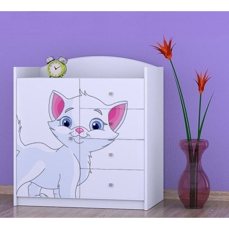 Neumann Kids 4 - Drawer Combo Dresser, White