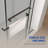 56"-60"W X 76"H Frameless Shower Door, Double Sliding Shower Door, 3/8'' (10Mm) Clear Tempered Glass Shower Enclosure With Square Rail,Double Side Easy Clean Coat,Matte Black Finished With Buffer-123210392
