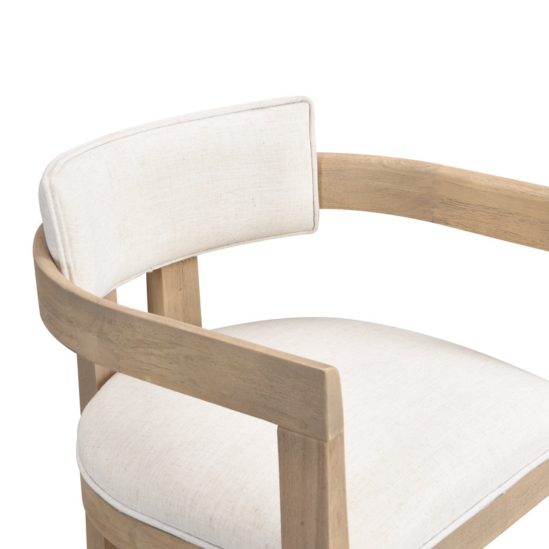 Hokku Designs Evesham 26" Wood Upholstered Barstools