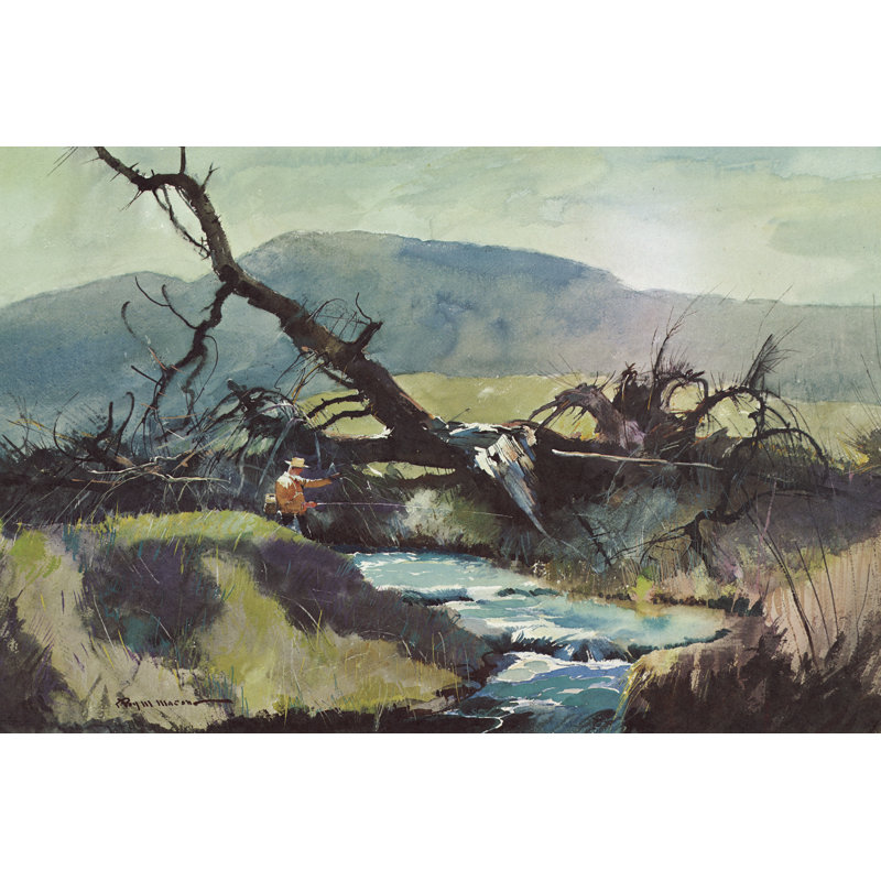 Fishing Retreat III 1 Piece Wrapped Canvas Painting, 51cm H x 76cm W