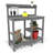 Potting Bench Outdoor Potting Table With Sink, Hdpe Potting Benches For Outside Gardening Table All Weather Use- Grey-1029361311