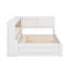 Lit de jour double avec tablettes, DEL et lit gigogne-676071761